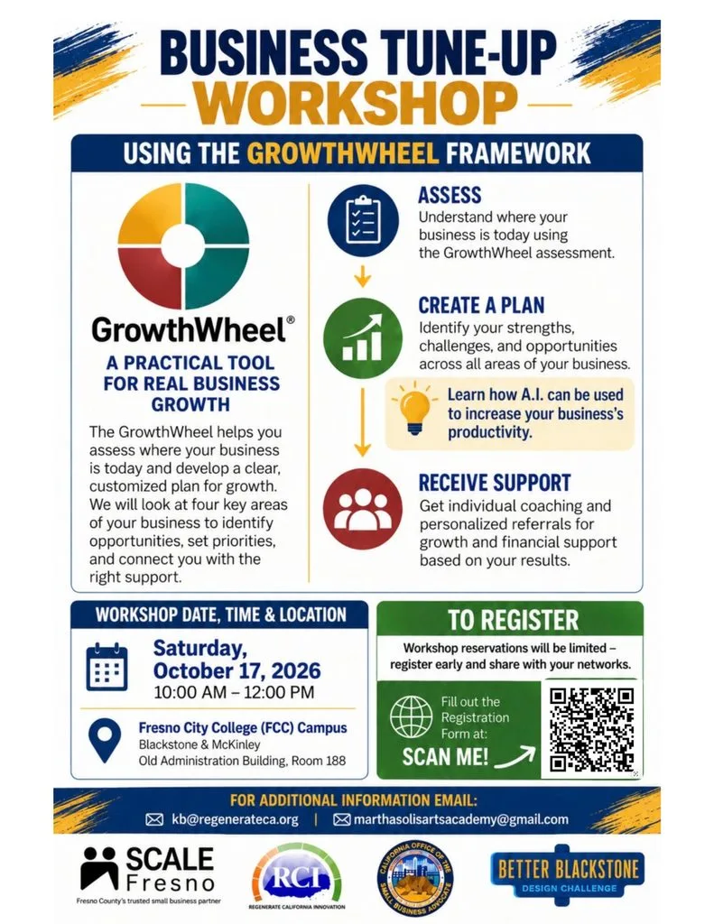 Event flyer showing details about the Oct. 17 workshop